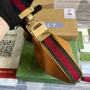 Gucci 699409 Gucci Attache small shoulder bag Dark orange - Default Title - View 3