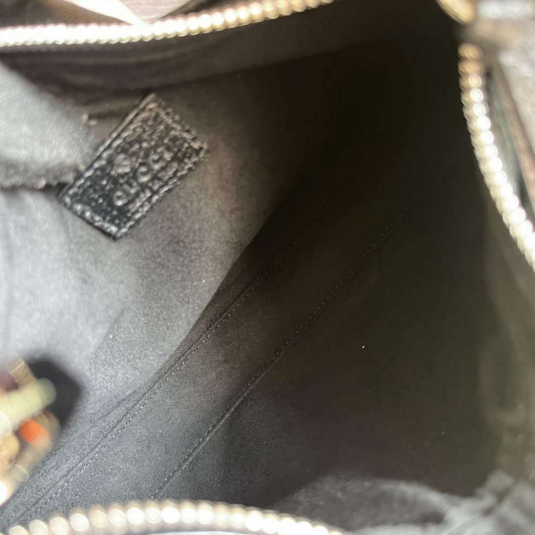 Gucci 699409 Gucci Attache Small Shoulder Bag Black GG - Default Title - View 9