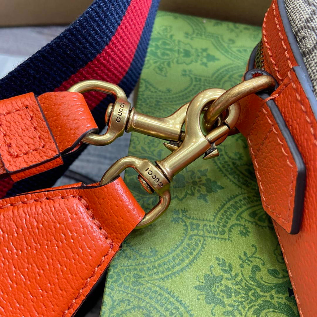 Gucci 699439 Ophidia GG Small Crossbody Bag Bright orange