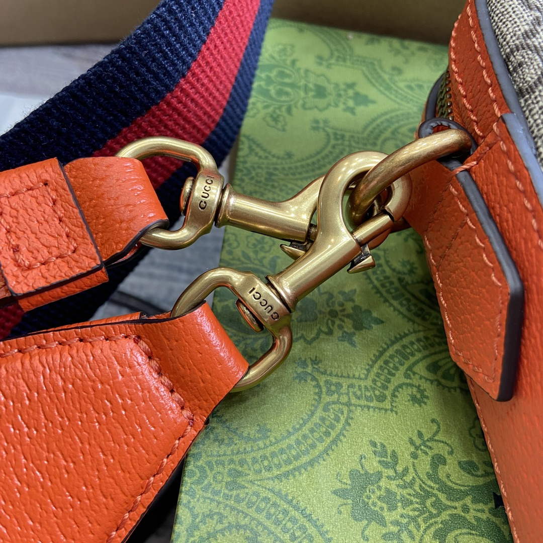 Gucci 699439 Ophidia GG Small Crossbody Bag Bright orange - Default Title - View 6