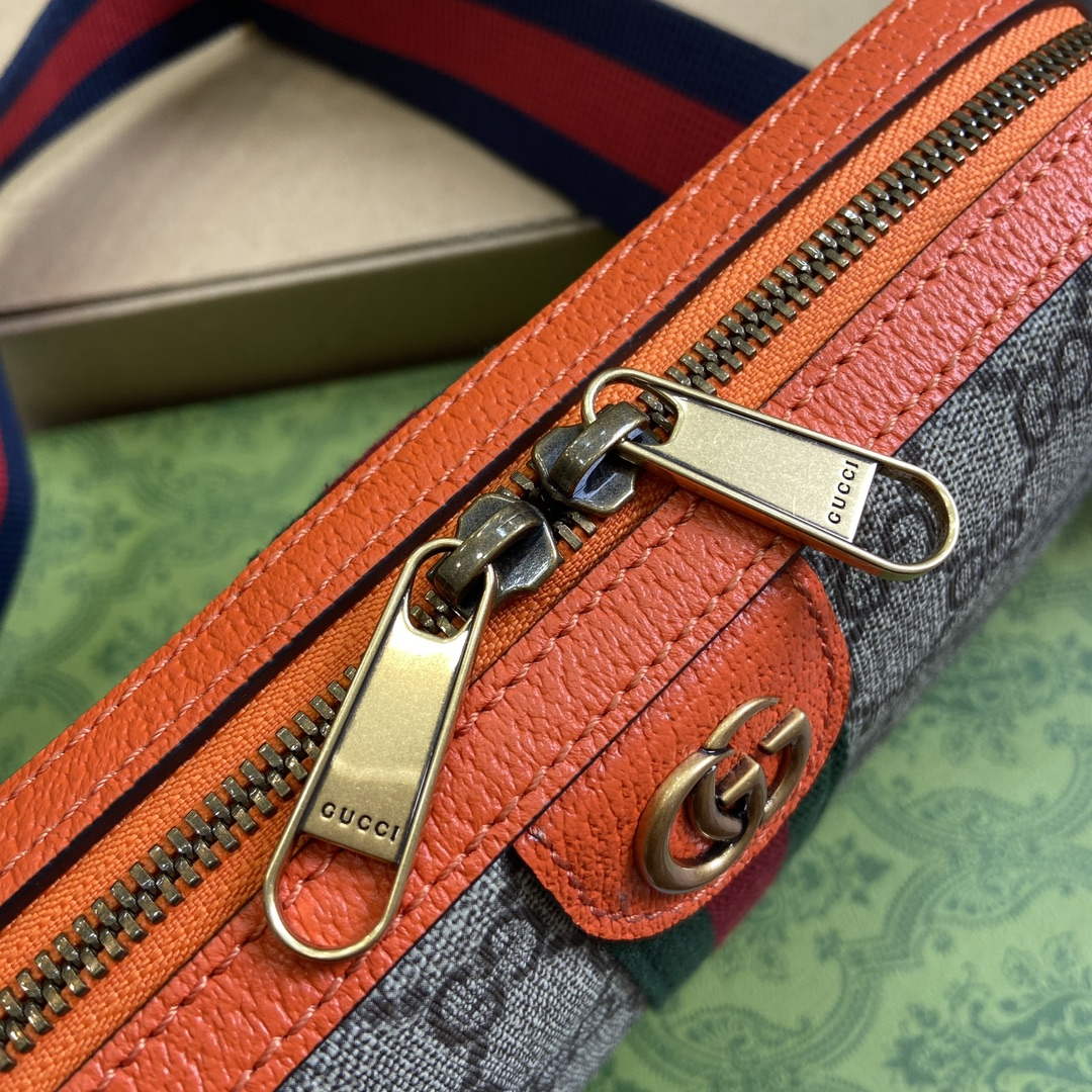 Gucci 699439 Ophidia GG Small Crossbody Bag Bright orange - Default Title - View 7