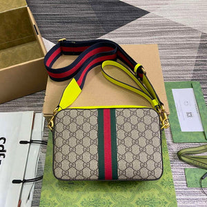 Gucci 699439 Ophidia GG Small Crossbody Bag Fluorescent yellow - Default Title - View 2