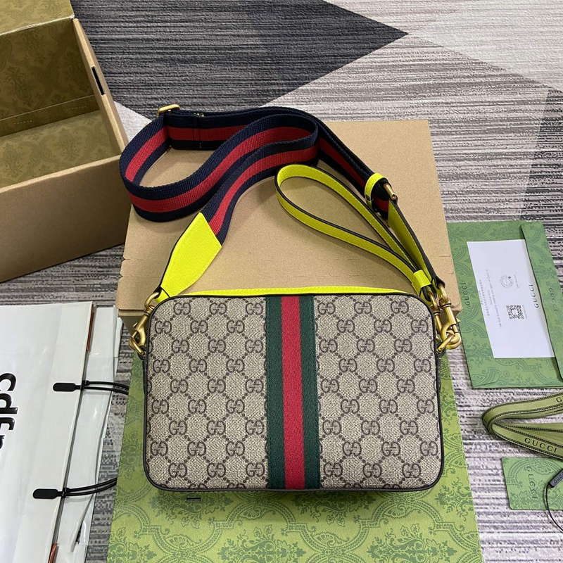 Gucci 699439 Ophidia GG Small Crossbody Bag Fluorescent yellow - Default Title - View 2