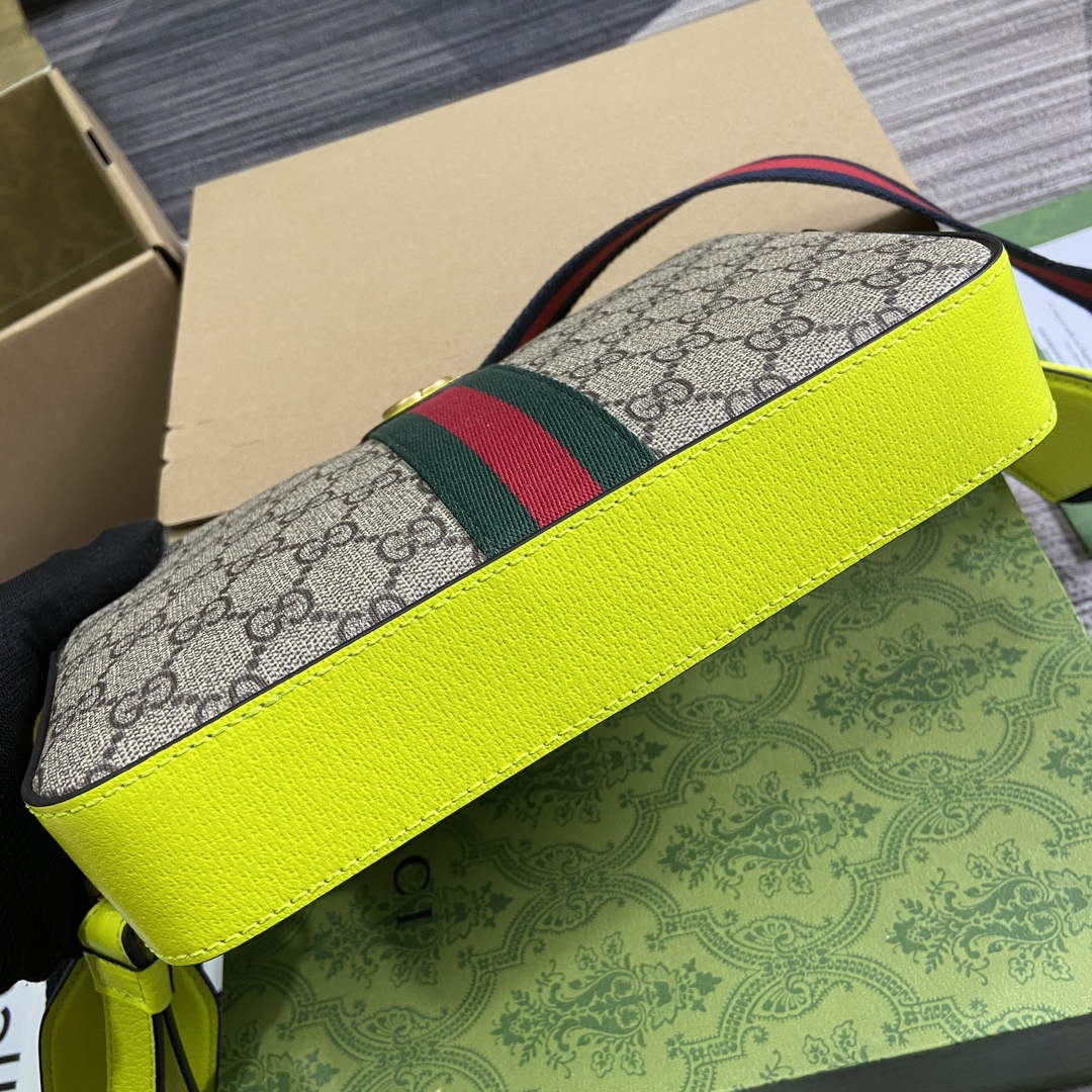 Gucci 699439 Ophidia GG Small Crossbody Bag Fluorescent yellow - Default Title - View 7