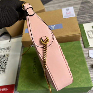 Gucci 699514 GG Marmont half-moon-shaped mini bag Pink - Default Title - View 4