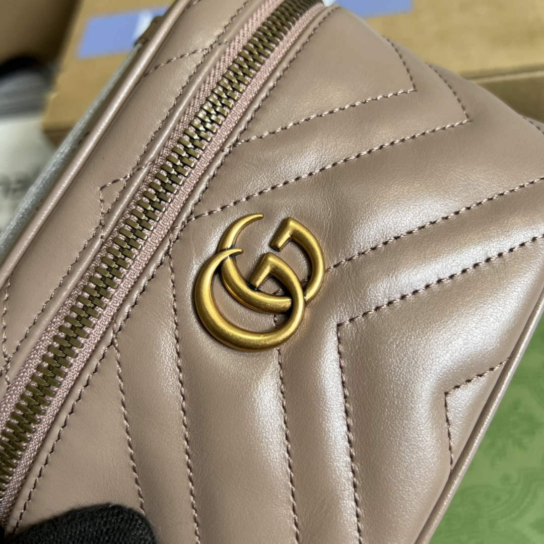 Gucci 699515 GG Marmont Mini Top Handle Bag Light pink - Default Title - View 5