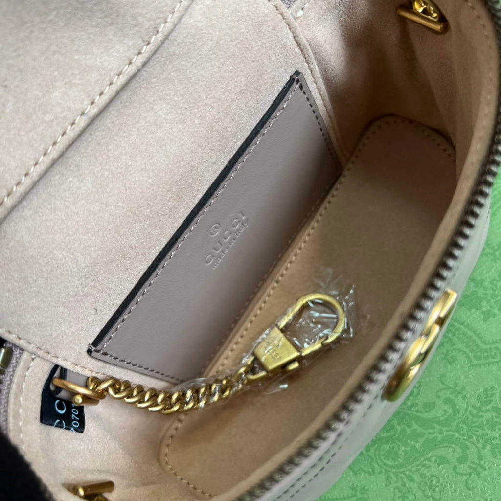 Gucci 699515 GG Marmont Mini Top Handle Bag Light pink