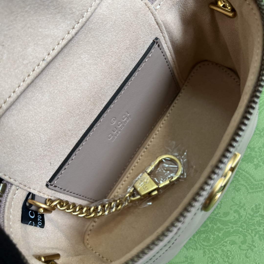 Gucci 699515 GG Marmont Mini Top Handle Bag Light pink
