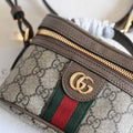 Gucci 699532 Ophidia GG top handle mini bag Beige Brown - Default Title - View 1