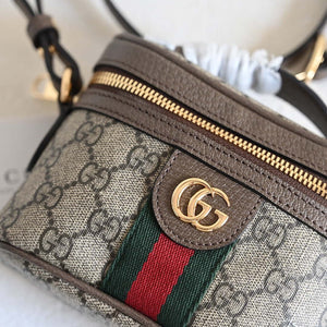 Gucci 699532 Ophidia GG top handle mini bag Beige Brown - Default Title - View 1