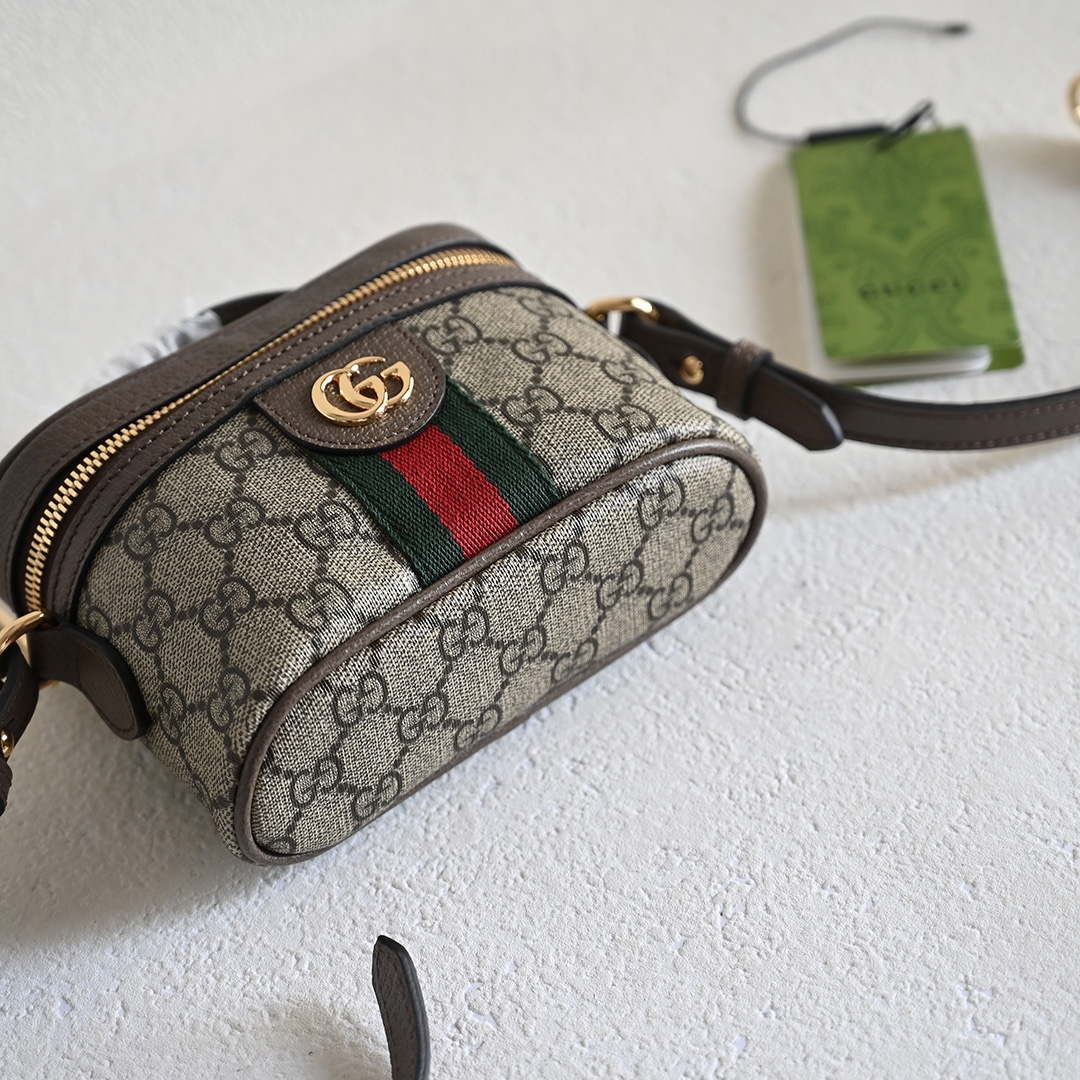 Gucci 699532 Ophidia GG top handle mini bag Beige Brown