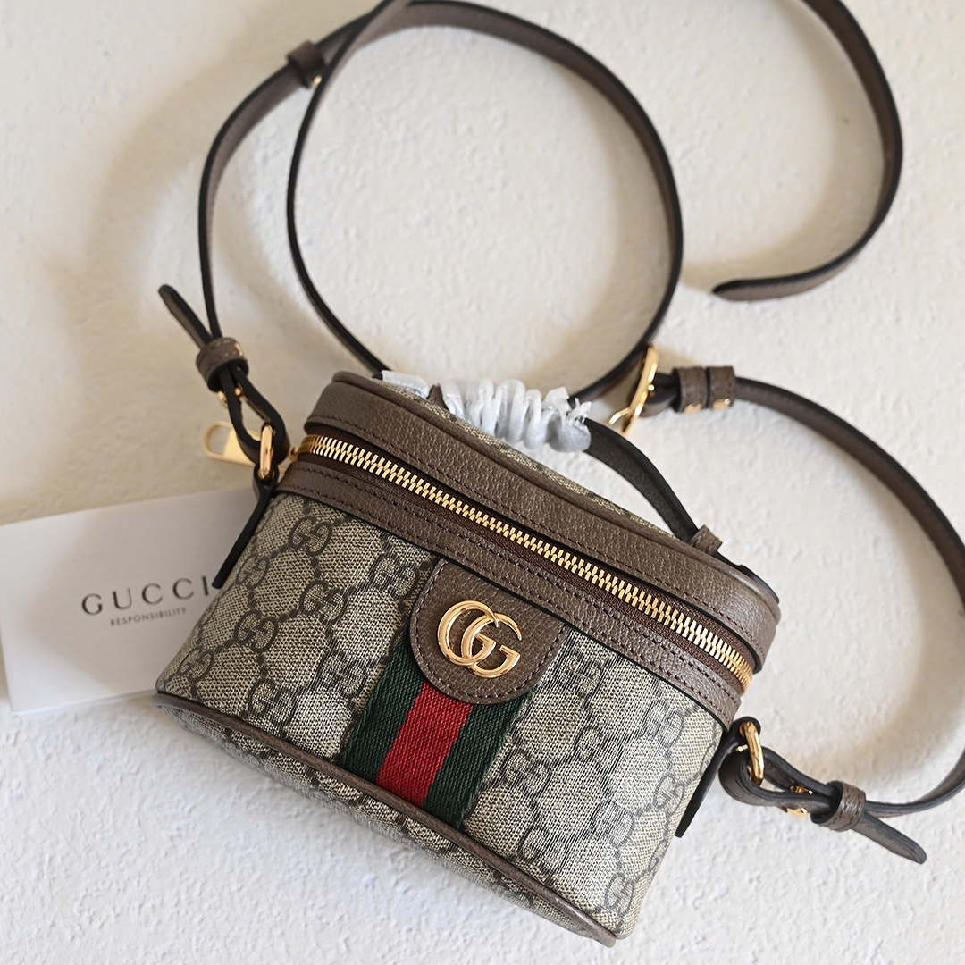 Gucci 699532 Ophidia GG top handle mini bag Beige Brown - Default Title - View 8