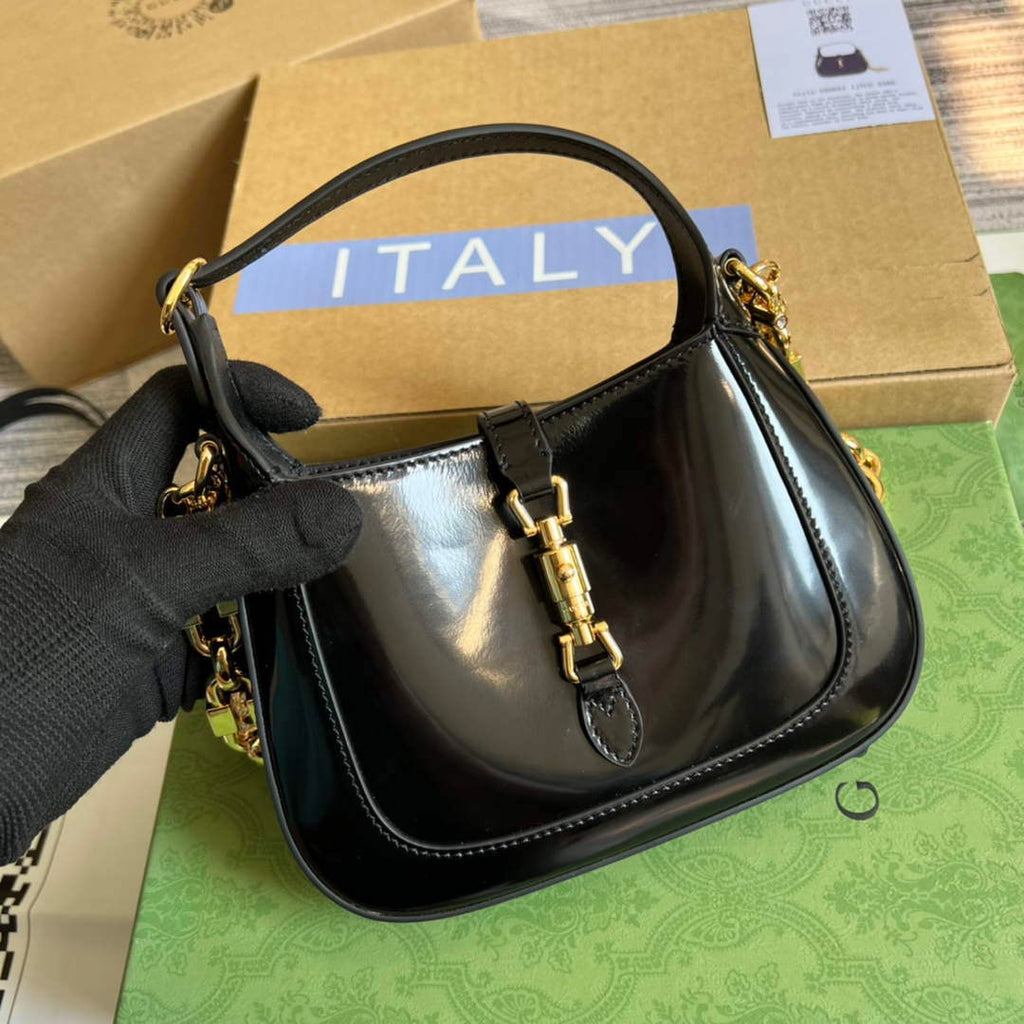 Gucci 699651 Jackie 1961 Mini Shoulder Bag Black