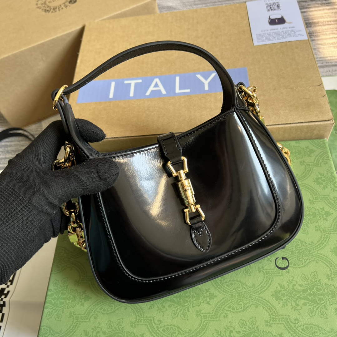 Gucci 699651 Jackie 1961 Mini Shoulder Bag Black
