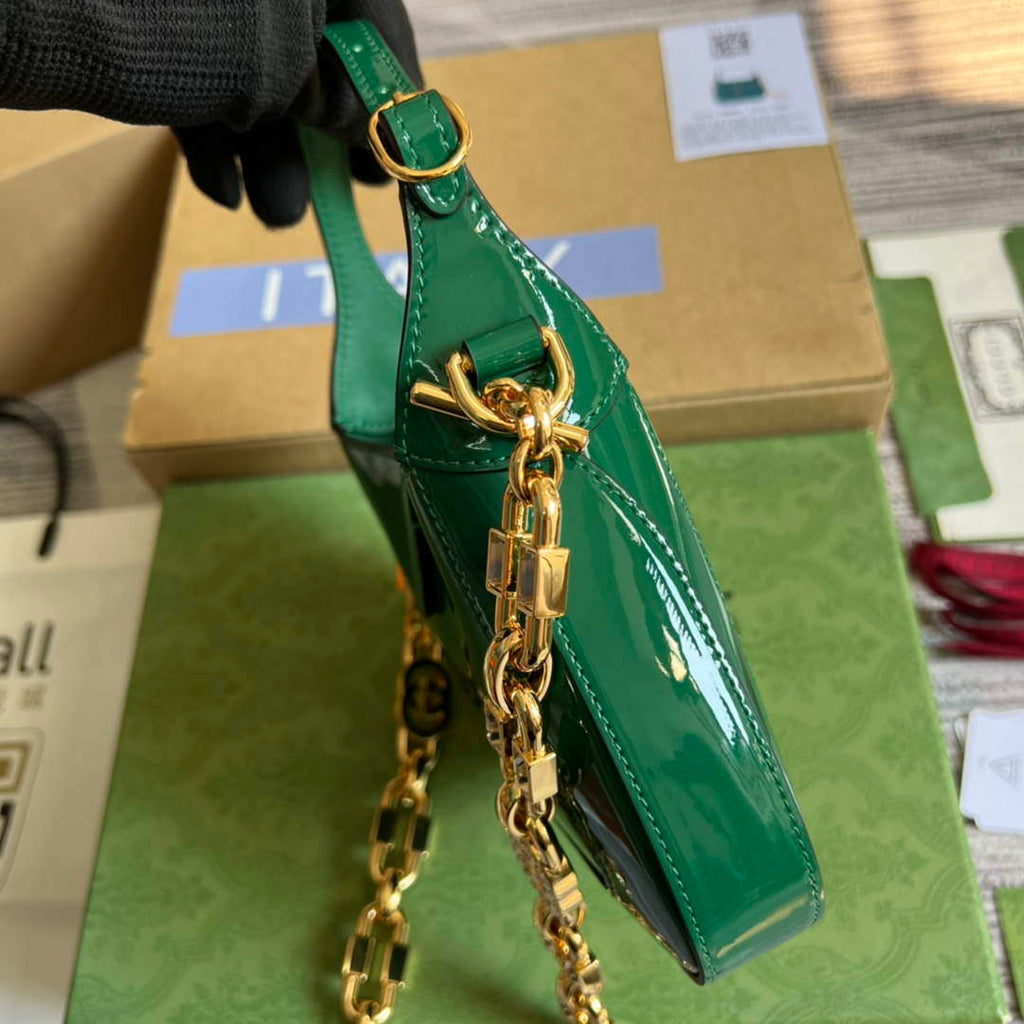 Gucci 699651 Jackie 1961 Mini Shoulder Bag Green