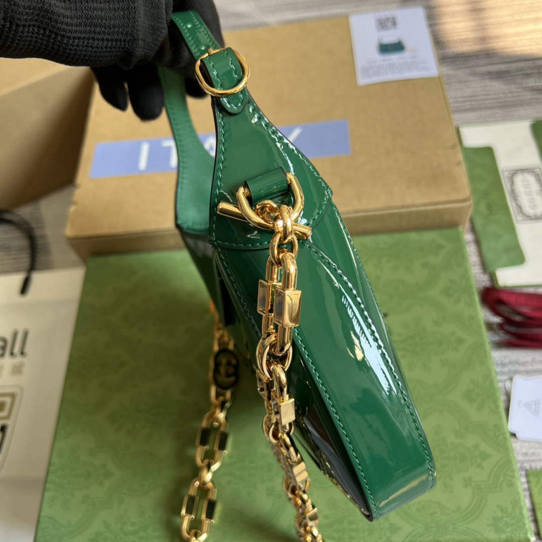 Gucci 699651 Jackie 1961 Mini Shoulder Bag Green