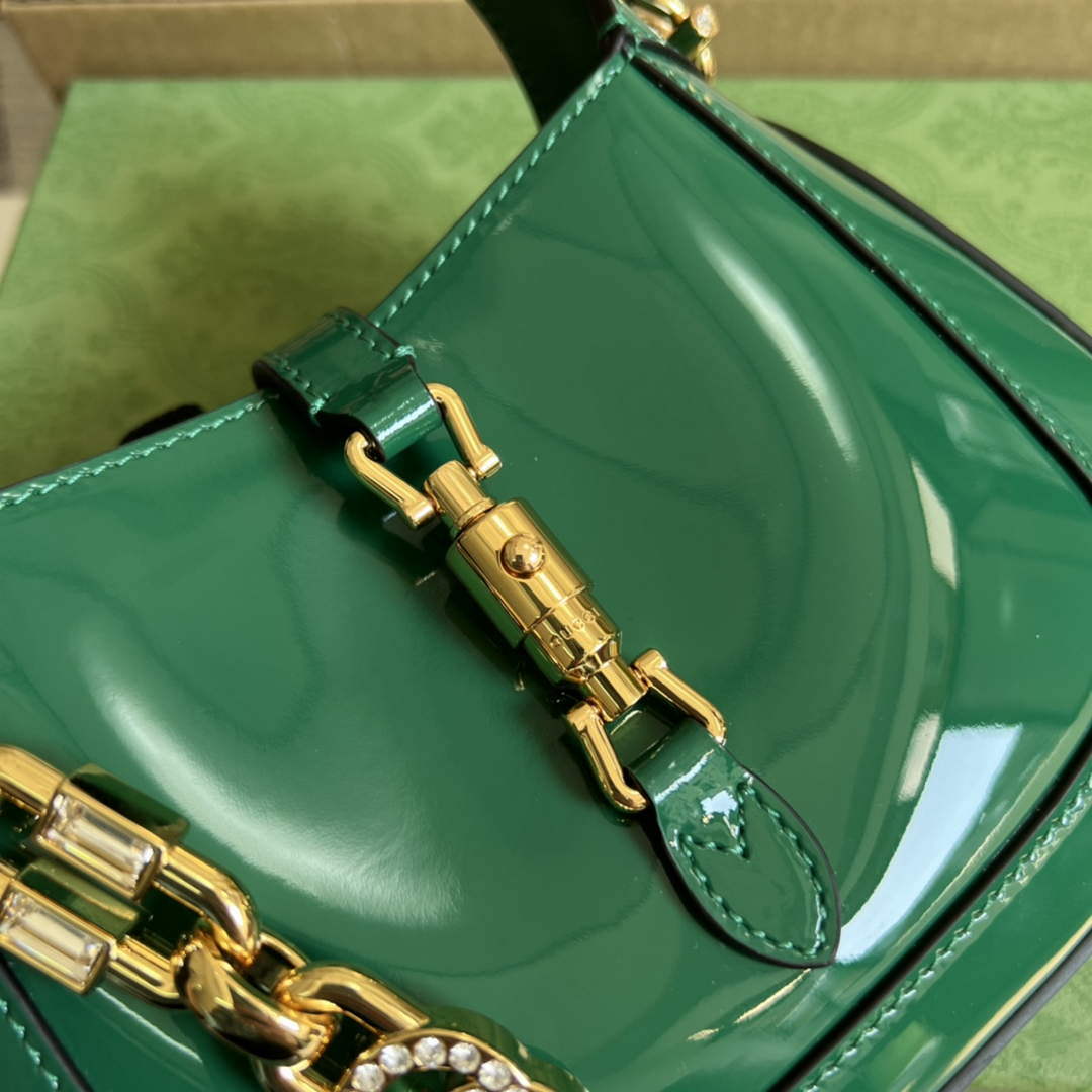 Gucci 699651 Jackie 1961 Mini Shoulder Bag Green - Default Title - View 4
