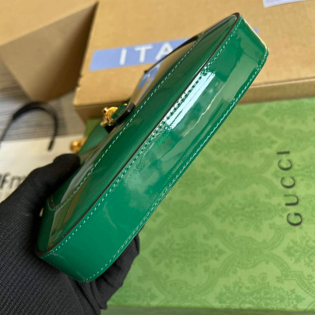 Gucci 699651 Jackie 1961 Mini Shoulder Bag Green