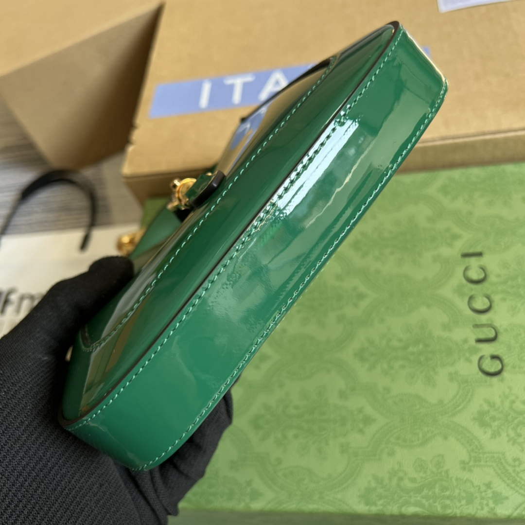 Gucci 699651 Jackie 1961 Mini Shoulder Bag Green - Default Title - View 5