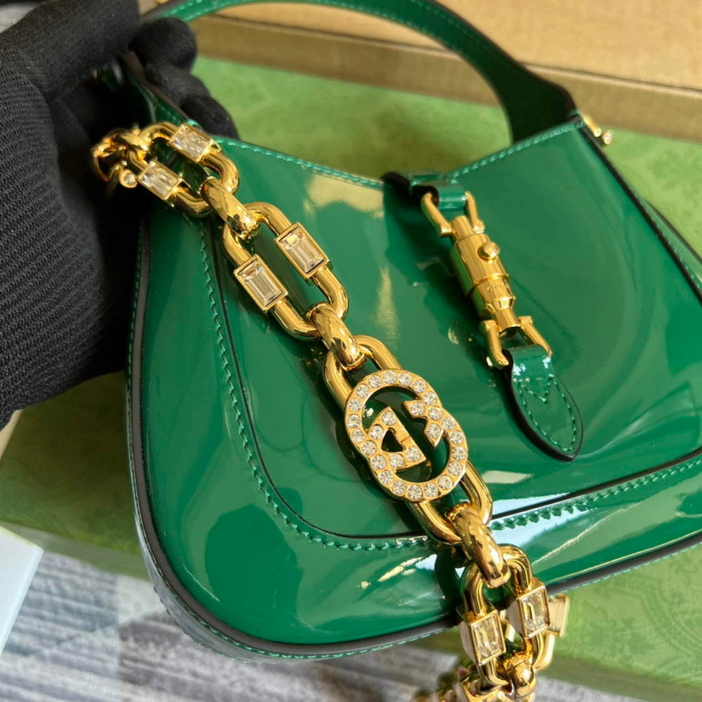 Gucci 699651 Jackie 1961 Mini Shoulder Bag Green