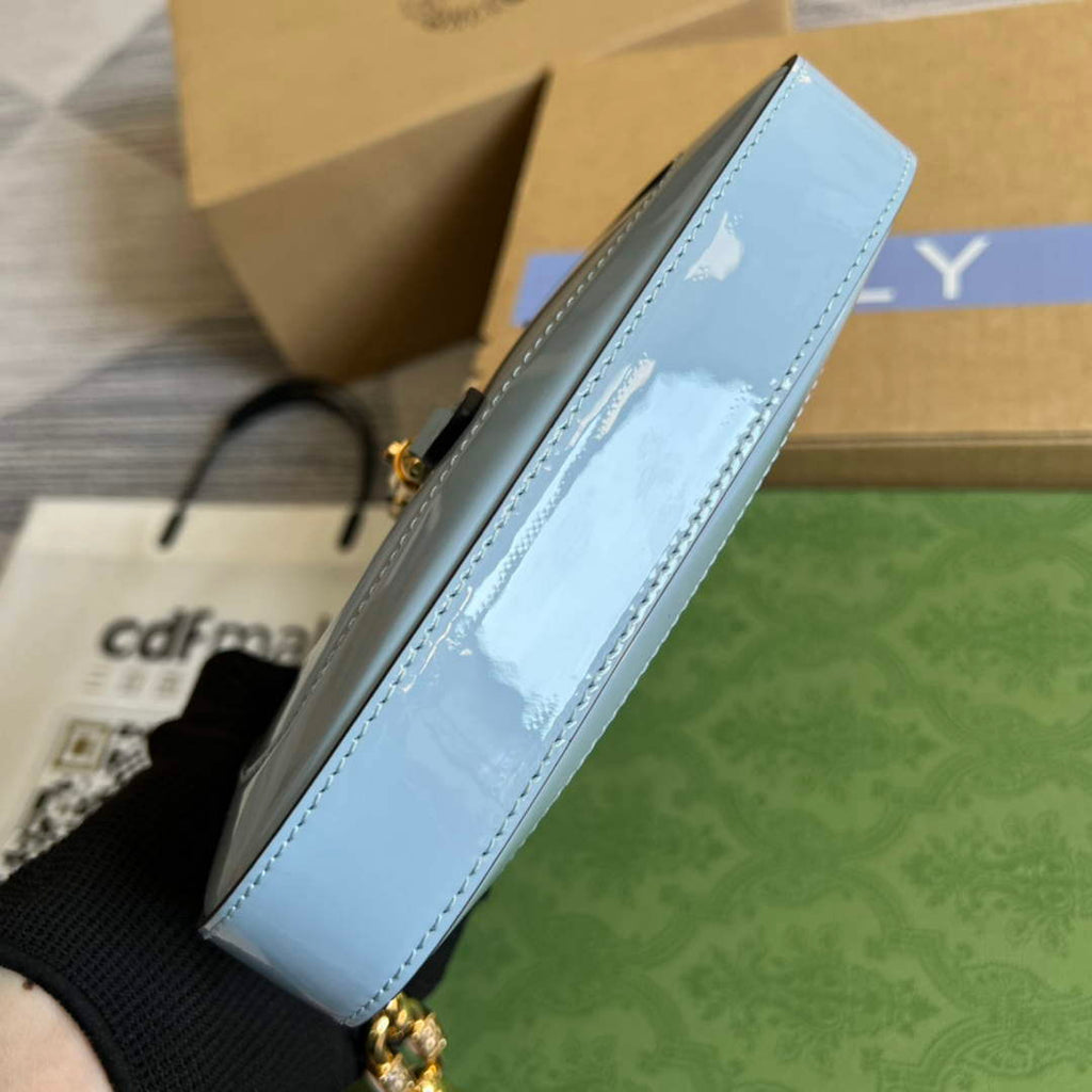Gucci 699651 Jackie 1961 Mini Shoulder Bag Light blue