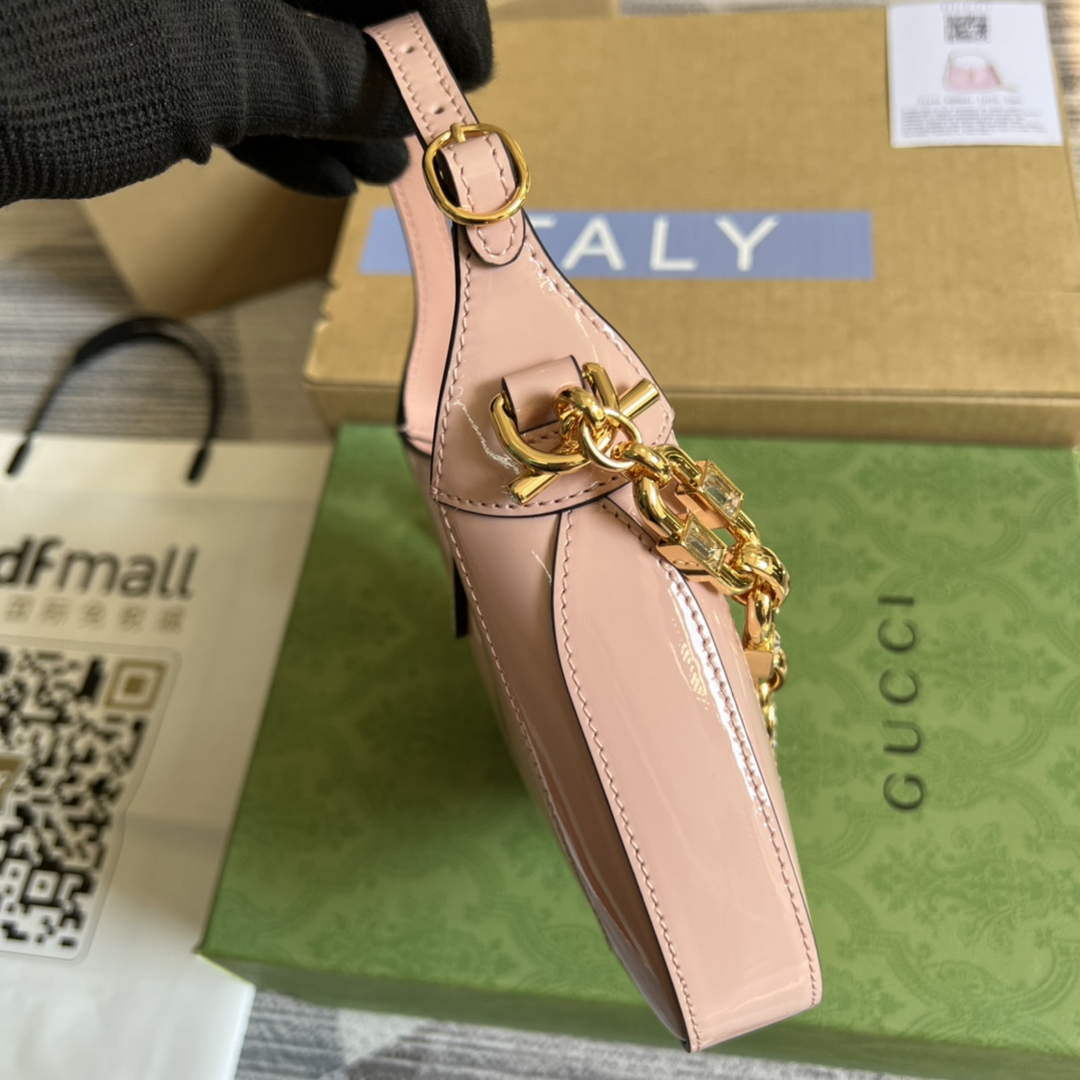 Gucci 699651 Jackie 1961 Mini Shoulder Bag Pink - Default Title - View 3