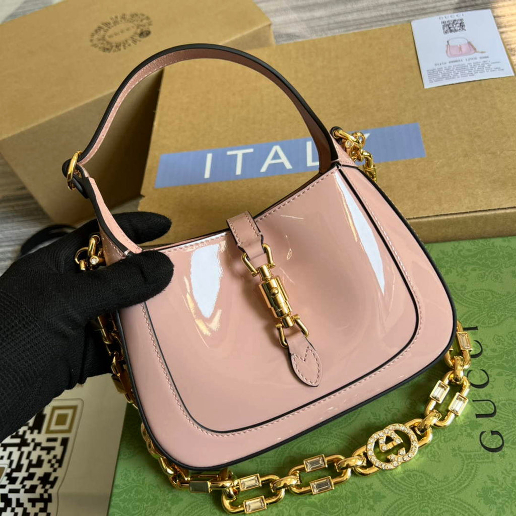 Gucci 699651 Jackie 1961 Mini Shoulder Bag Pink