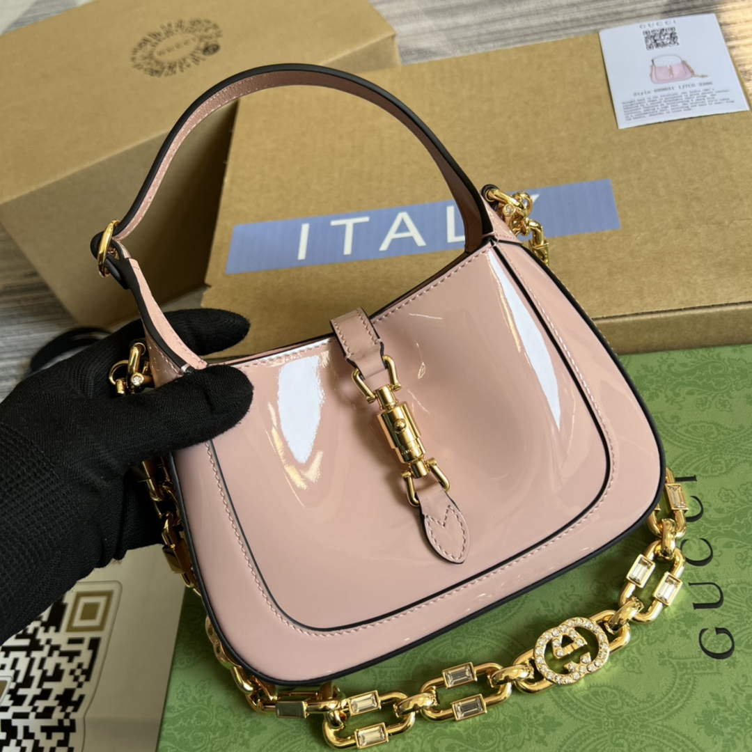 Gucci 699651 Jackie 1961 Mini Shoulder Bag Pink
