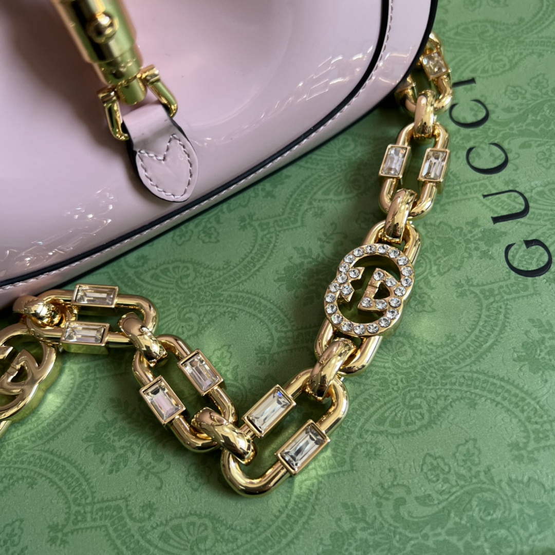 Gucci 699651 Jackie 1961 Mini Shoulder Bag Pink - Default Title - View 7