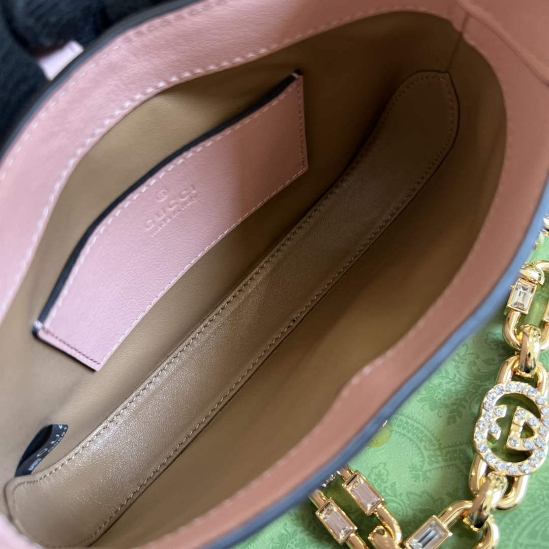 Gucci 699651 Jackie 1961 Mini Shoulder Bag Pink - Default Title - View 9