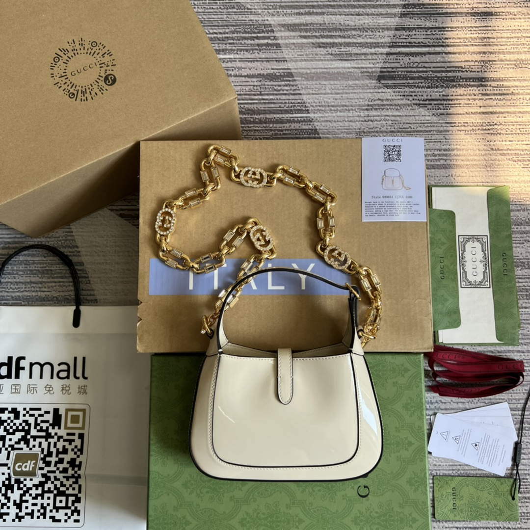 Gucci 699651 Jackie 1961 Mini Shoulder Bag White - Default Title - View 2