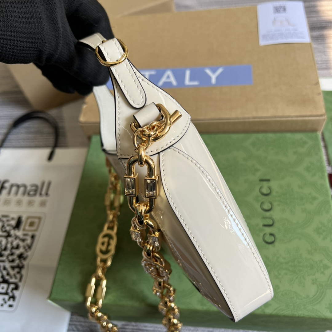 Gucci 699651 Jackie 1961 Mini Shoulder Bag White