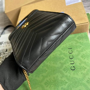 Gucci 699756 GG Marmont Top handle mini bag Black - Default Title - View 6