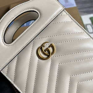 Gucci 699756 GG Marmont Top handle mini bag White - Default Title - View 5