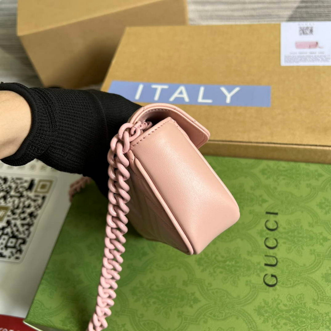 Gucci 699757 GG Marmont Belt Bag Light pink