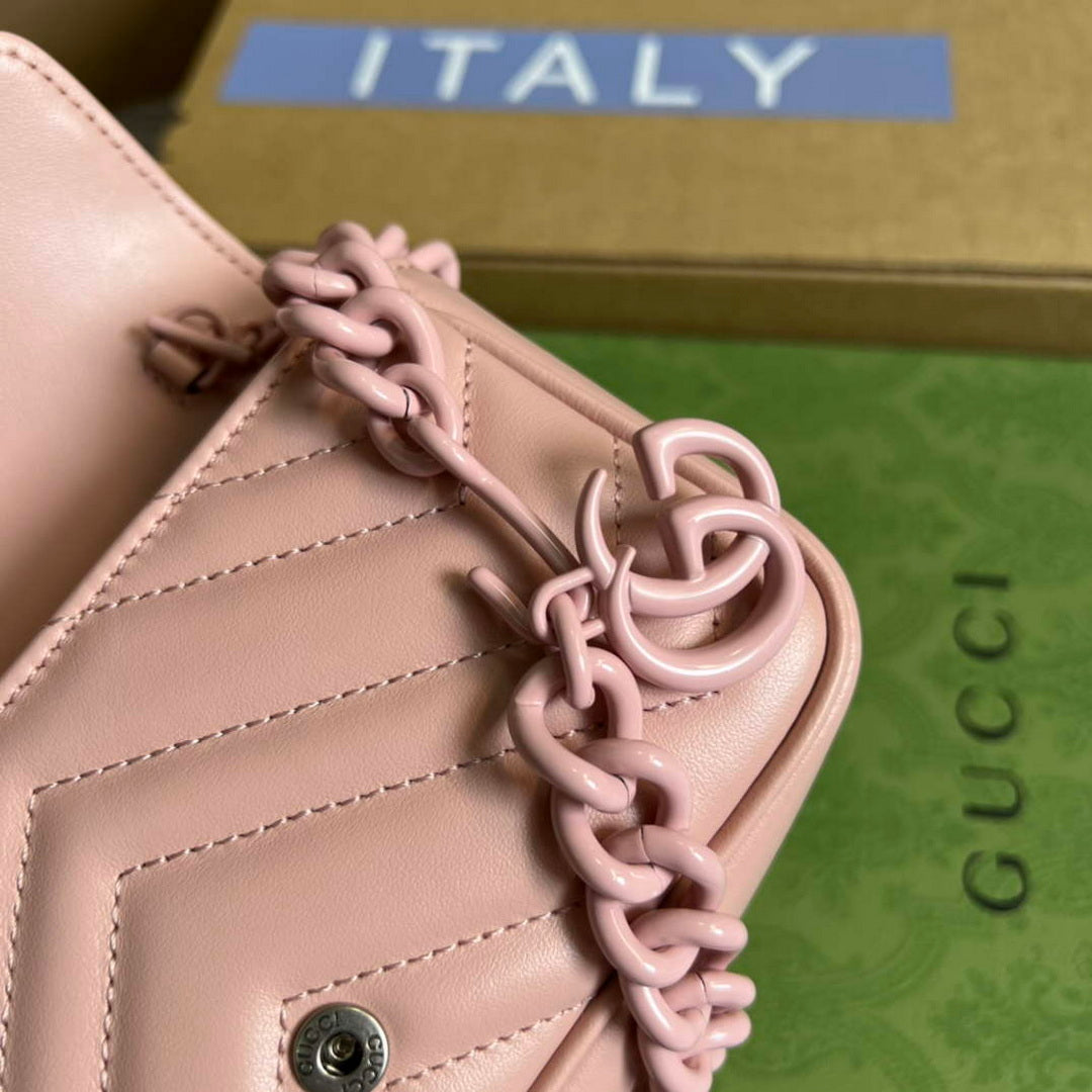 Gucci 699757 GG Marmont Belt Bag Light pink - Default Title - View 7