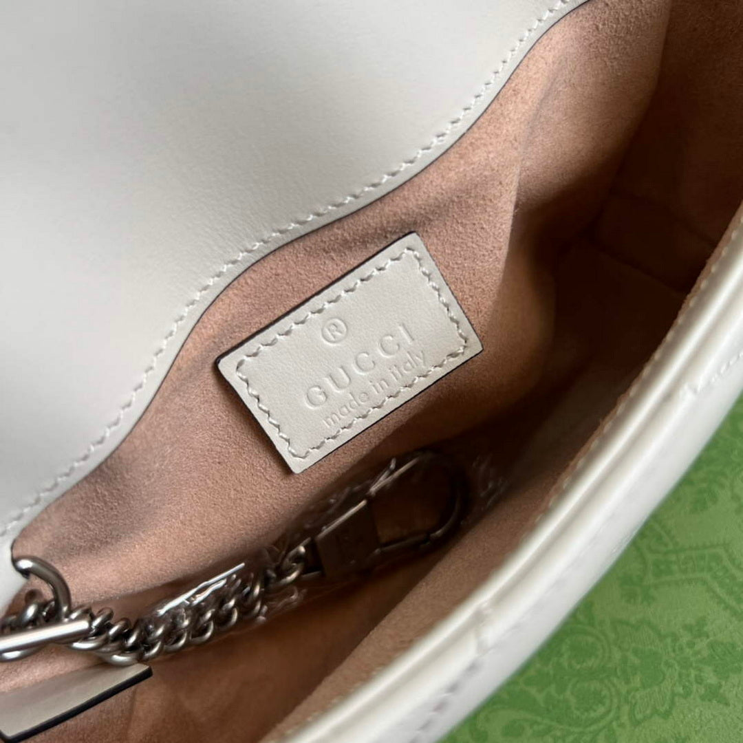 Gucci 699757 GG Marmont Belt Bag White - Default Title - View 9