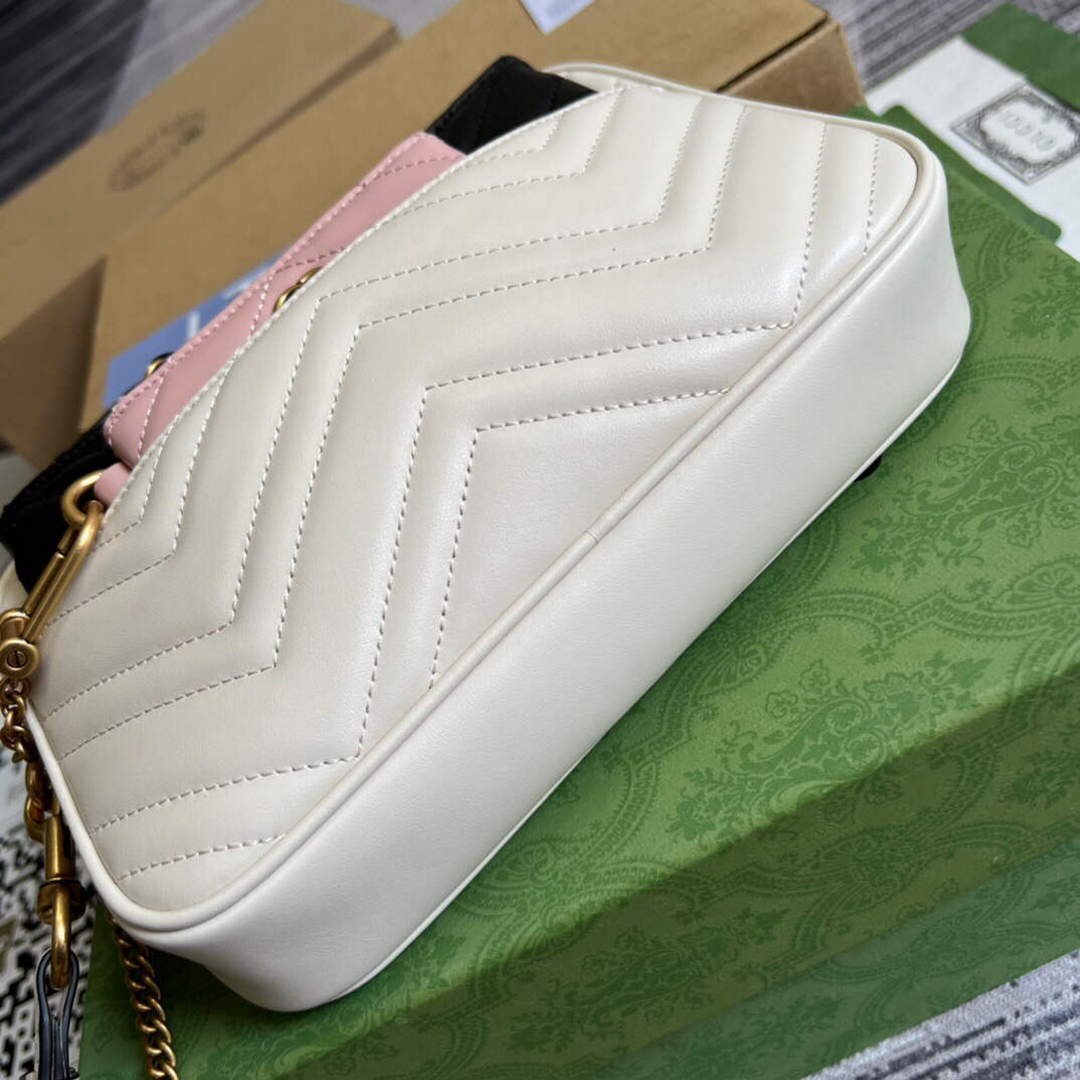 Gucci 699758 Double G multi-use mini bag White
