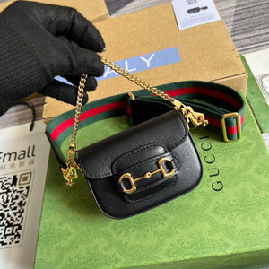 Gucci 699760 Gucci Horsebit 1955 strap wallet Black - Default Title - View 4