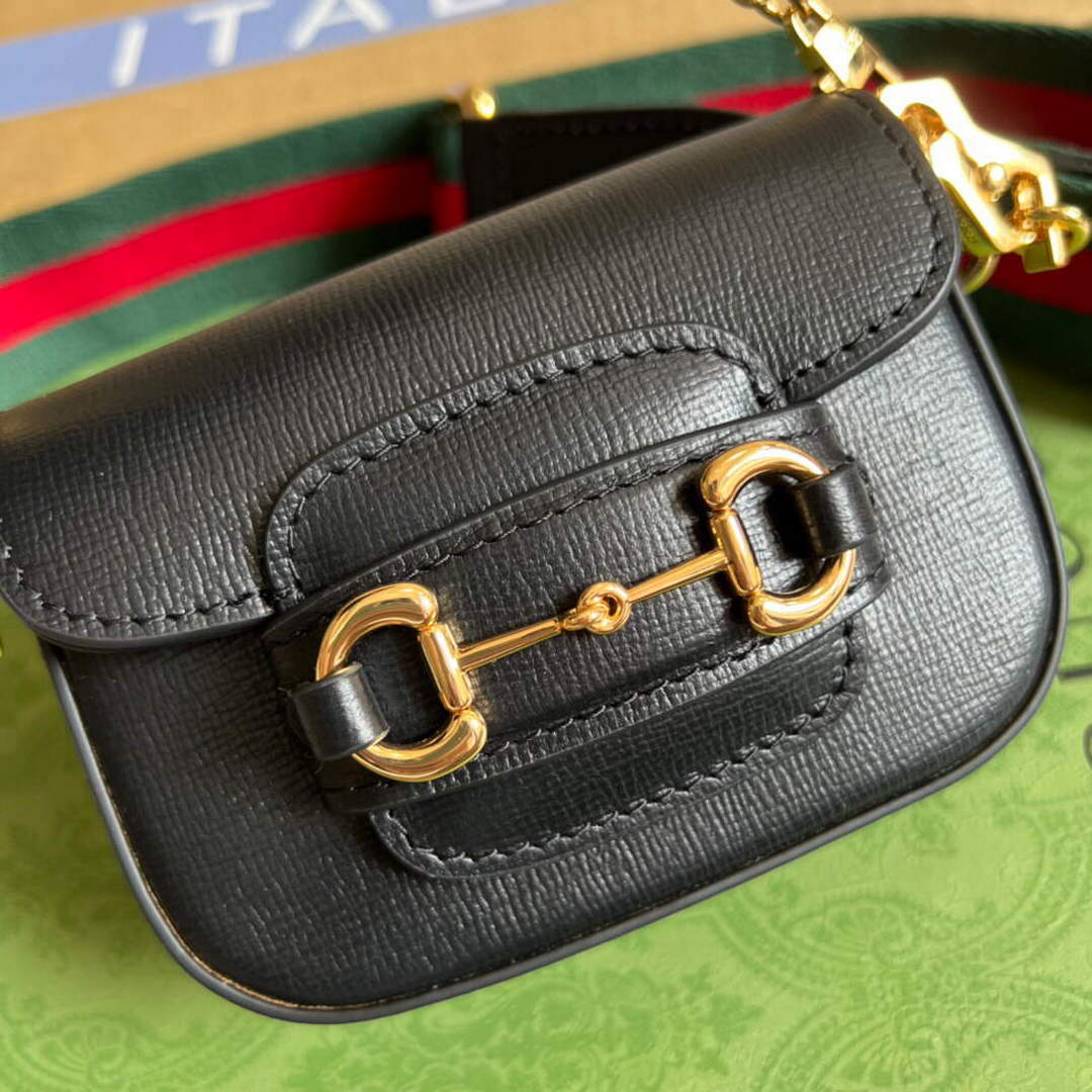 Gucci 699760 Gucci Horsebit 1955 strap wallet Black - Default Title - View 5