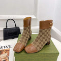Gucci 700023 Women's GG Canvas Ankle Boot G60032 - 35 - View 1