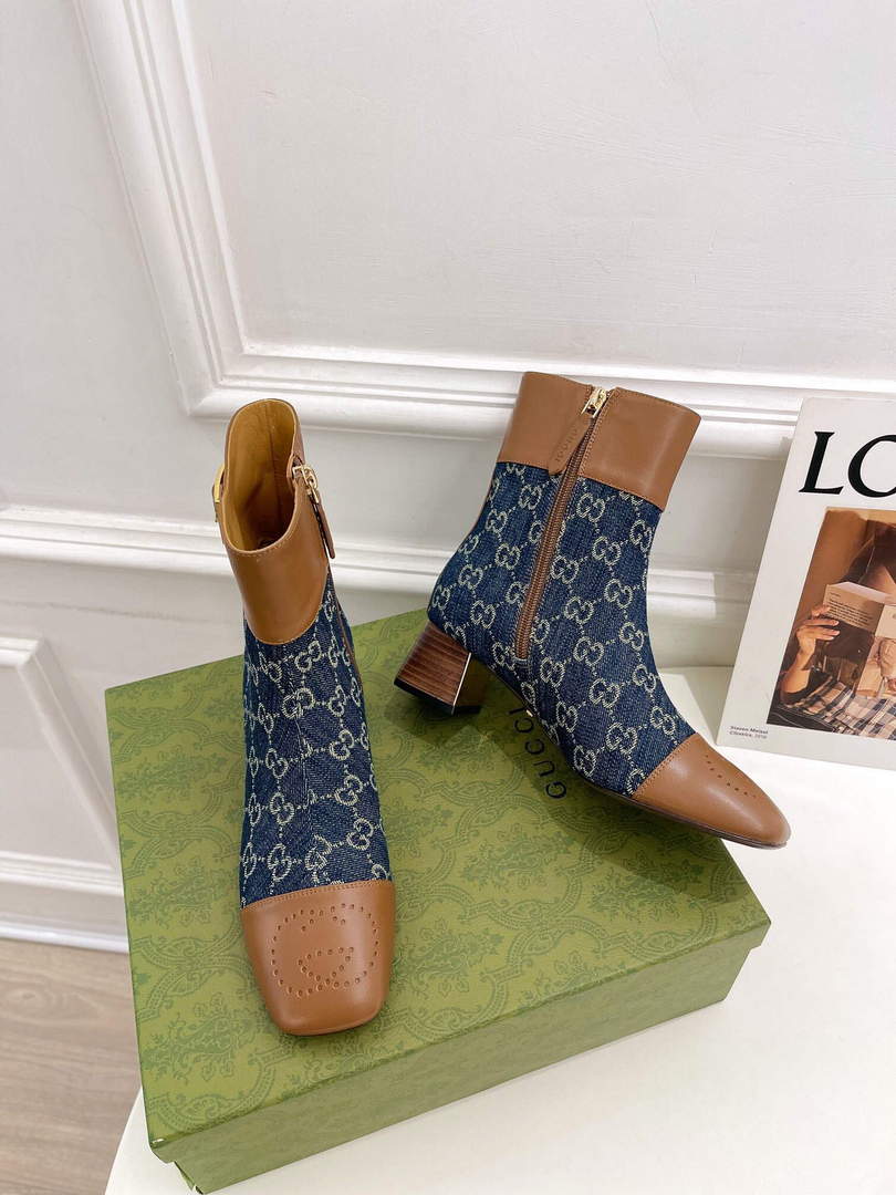 Gucci 700023 Women's GG Canvas Ankle Boot G60033 - 35 - View 2