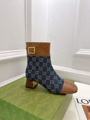 Gucci 700023 Women's GG Canvas Ankle Boot G60033 - 35 - View 4
