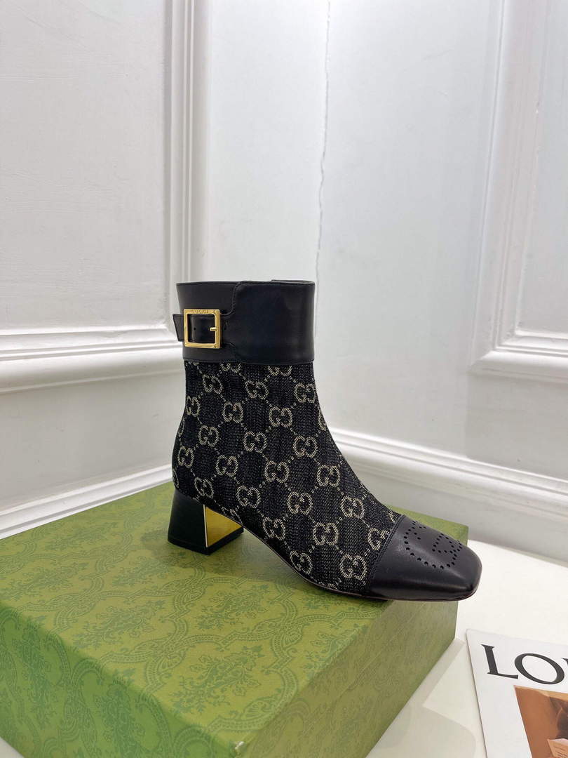 Gucci 700023 Women's GG Canvas Ankle Boot G60034 - 35 - View 2