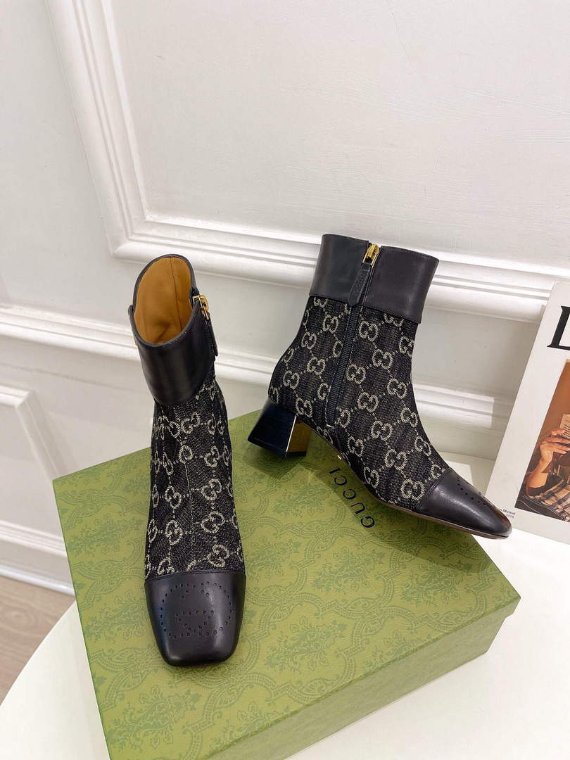 Gucci 700023 Women's GG Canvas Ankle Boot G60034 - 35 - View 3