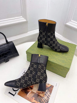 Gucci 700023 Women's GG Canvas Ankle Boot G60034 - 35 - View 6