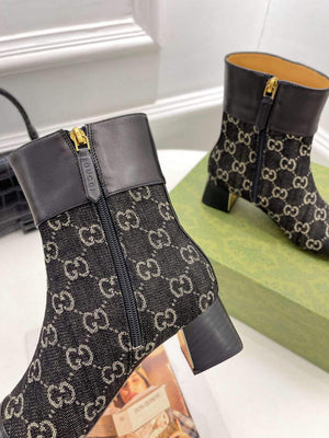 Gucci 700023 Women's GG Canvas Ankle Boot G60034 - 35 - View 7