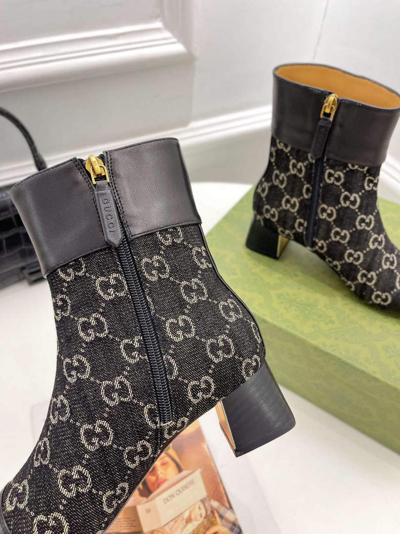 Gucci 700023 Women's GG Canvas Ankle Boot G60034 - 35 - View 7