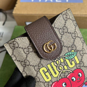 Gucci 700732 Gucci cherry print phone case Brown - Default Title - View 7