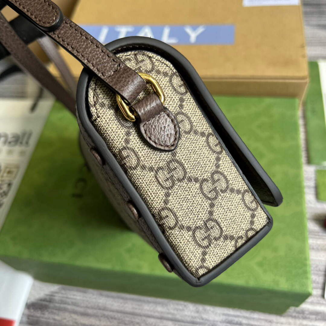 Gucci 700733 Gucci Cat print mini bag - Default Title - View 3